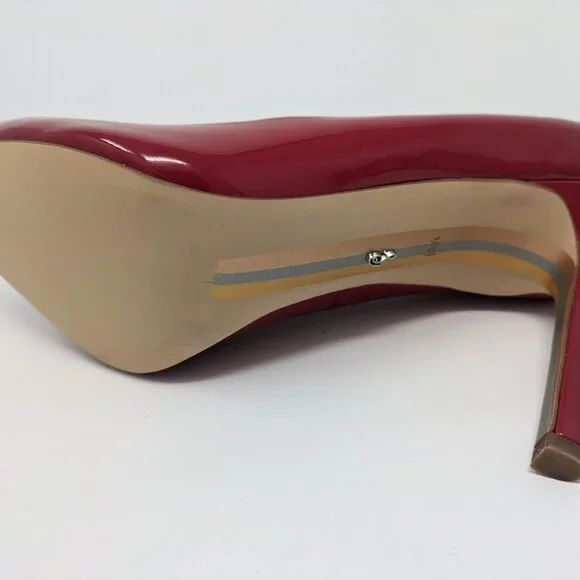 Sam Edelman Hazel Red Patent Leather Heels - Picture 8 of 10